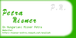 petra misner business card